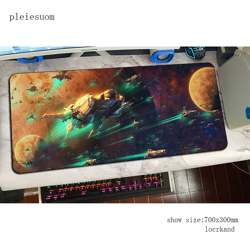 لوحة ماوس سفينة الفضاء الخيال العلمي، حصير نمط كتلة، حصيرة ماوس الكمبيوتر، ملحقات الألعاب، لوحة ماوس كبيرة لطيفة، ألعاب لوحة المفاتيح، ألعاب الكمبيوتر
