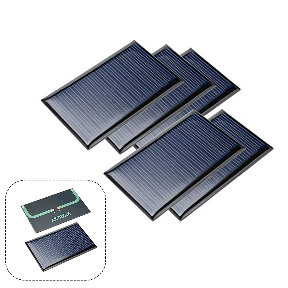 5Pcs 6V 70mA Poly Mini Solar Cell Panel Module DIY For Charging Devices Home Lighting Powering Low-power Appliances