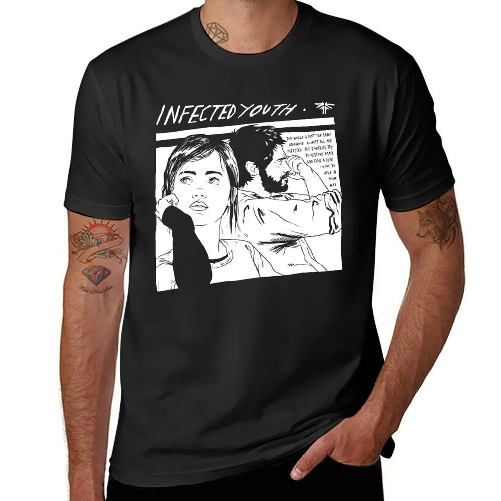 Infected Youth T-Shirt plus size tops plain t shirts men