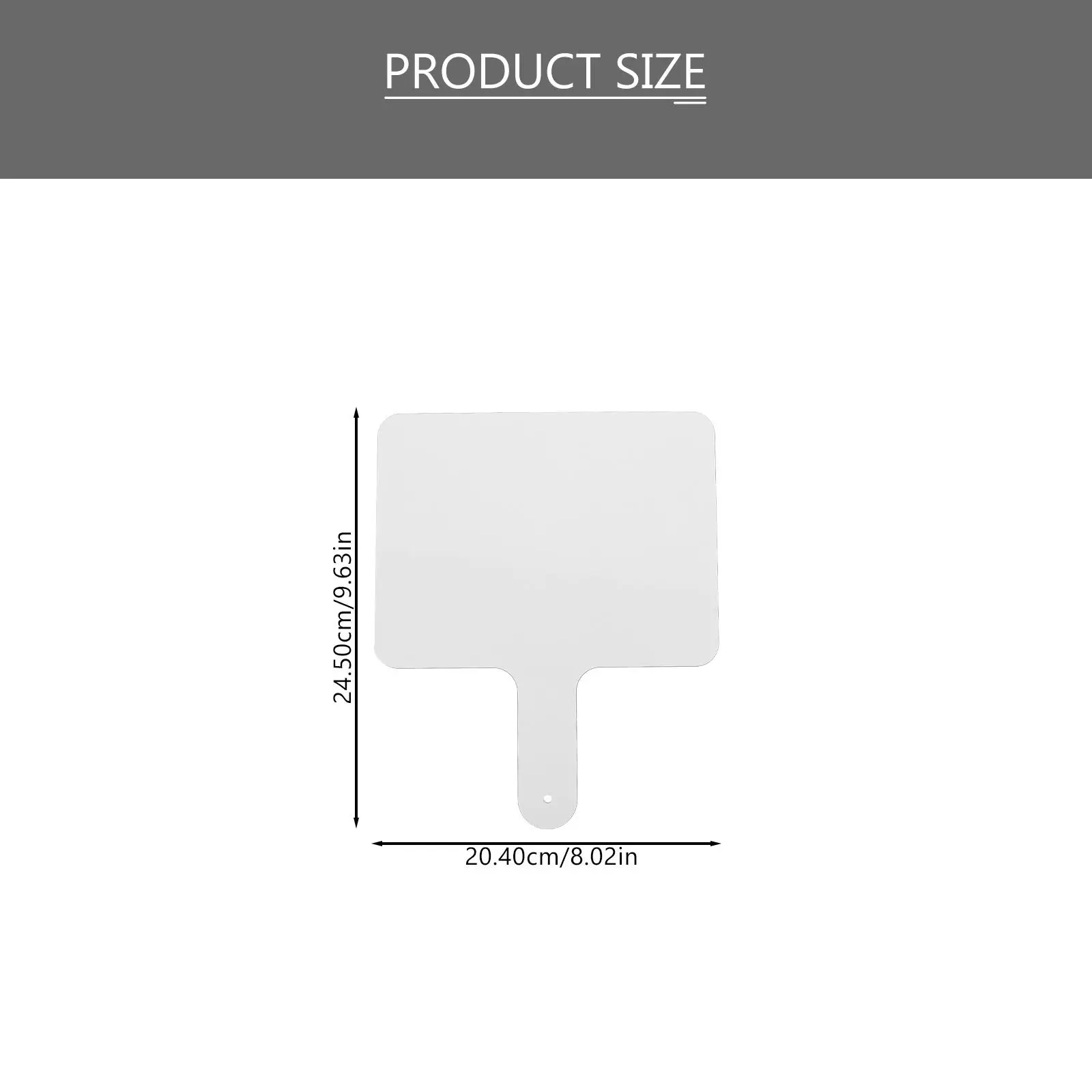 1Set Smooth Edge Handheld Answer Paddle Double Sided Dry Erase Whiteboard for Learning Teaching Scoring Writing Wipe Clean