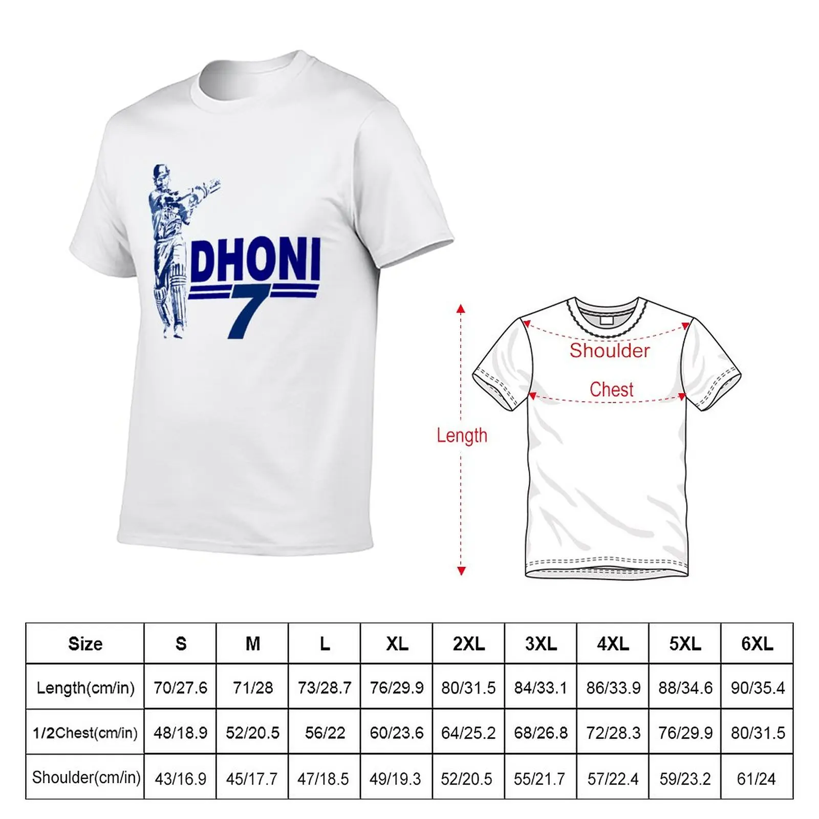 New 7 DHONI T-Shirt sweat shirts Short t-shirt plus size tops boys white t shirts t shirts for men