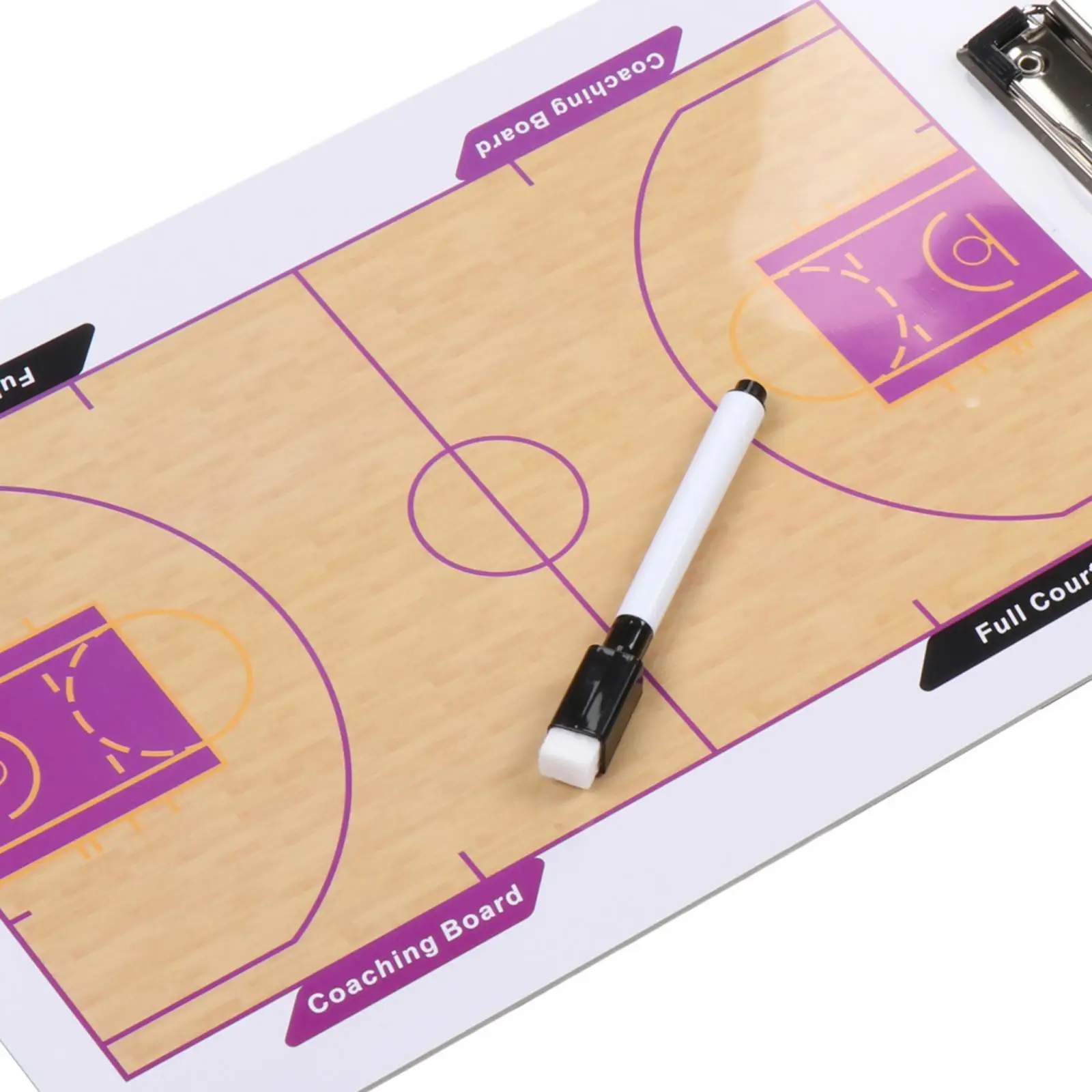 Basketball Tactic Board Durable PVC Multifunctional Coaching Marker Easy Carry Scorecard for Game Management and Practice