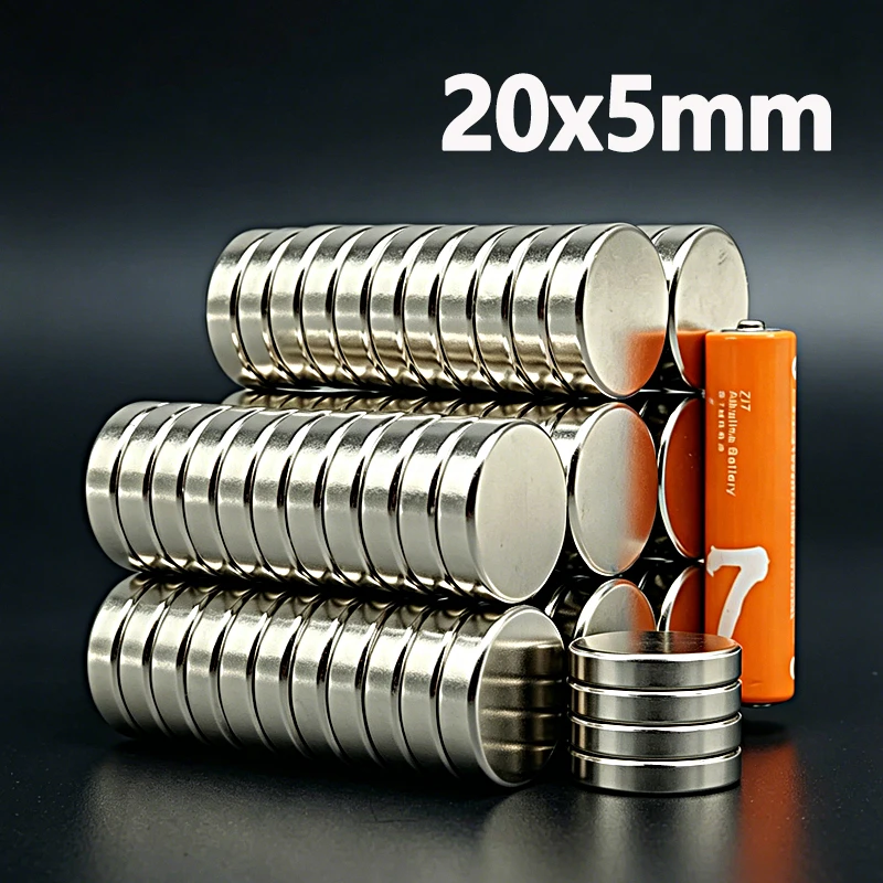 20x5mm Magnet N35 NdfeB Permanent Magnetic Imanes 2-50pcs 20*5mm Magnet Accessory Round Shape Garage Tool Neodymium Magnet