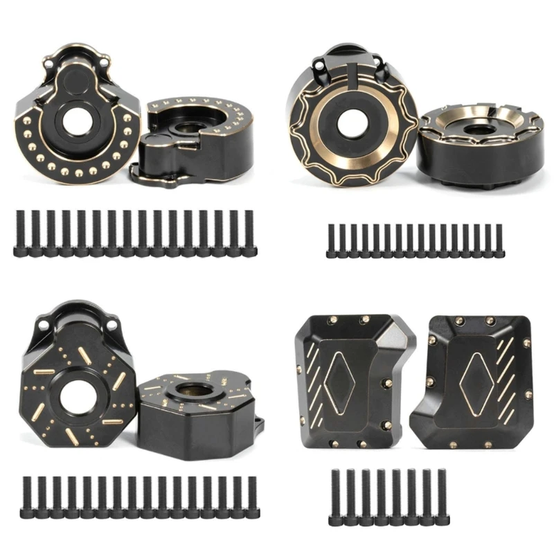 

Тяжелый латунный корпус портального привода для 1/10 радиоуправляемой машины TRX-4, детали обновления 1560