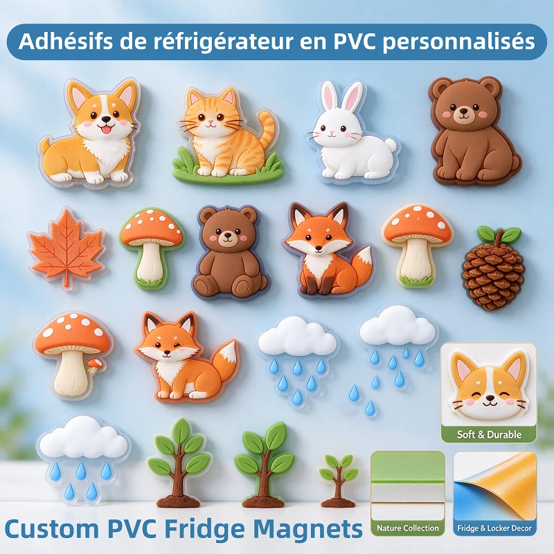 Custom Business Fridge Magnet Adhesive Magnets Photo Soft PVC Picture Cultural Creative DIY Peripheral Souvenir Promotional Gift