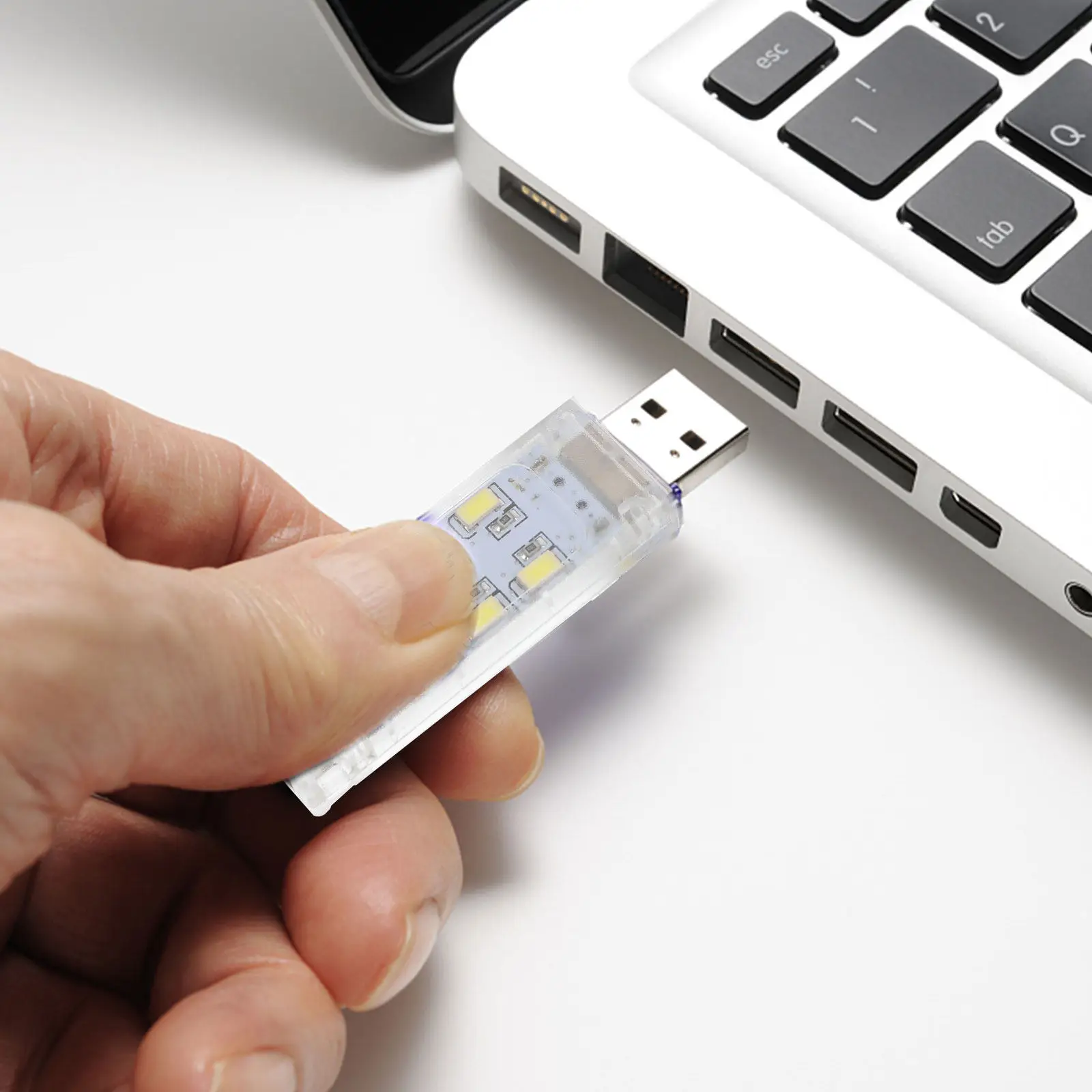 

2Pcs USB LED Night Light Laptop Lamp Keyboard Reading Lamp Eye Protection Portable USB Computer Light for Work