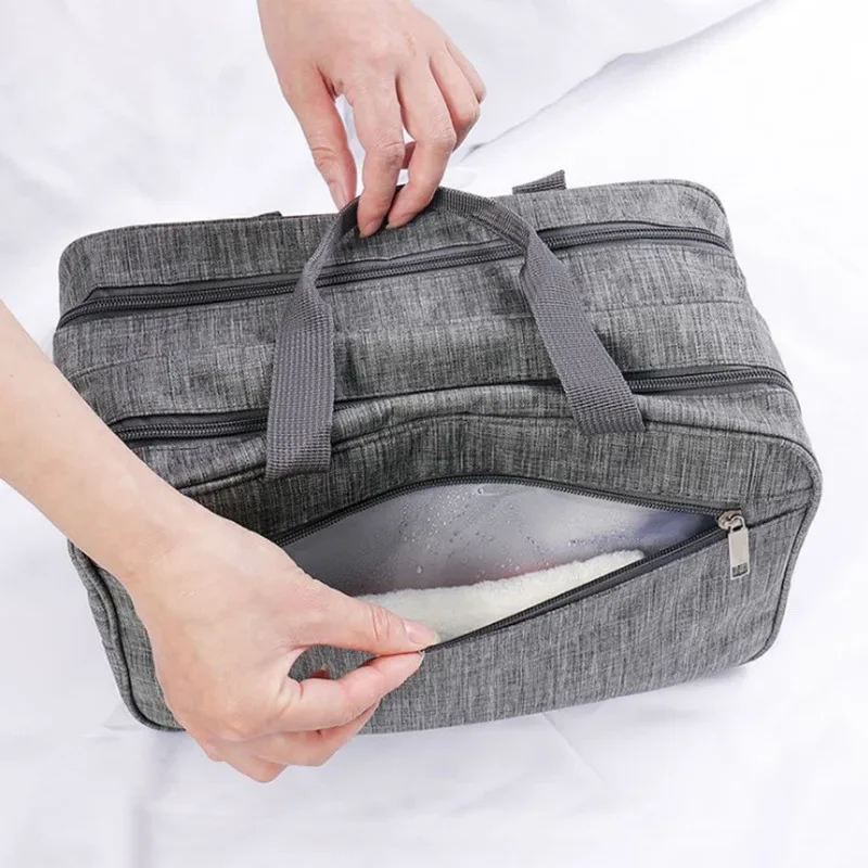 Waterproof Men Hanging Cosmetic Bag Travel Organizer Makeup  for Women Necessaries Make Up Case Wet and dry Wash Toiletry