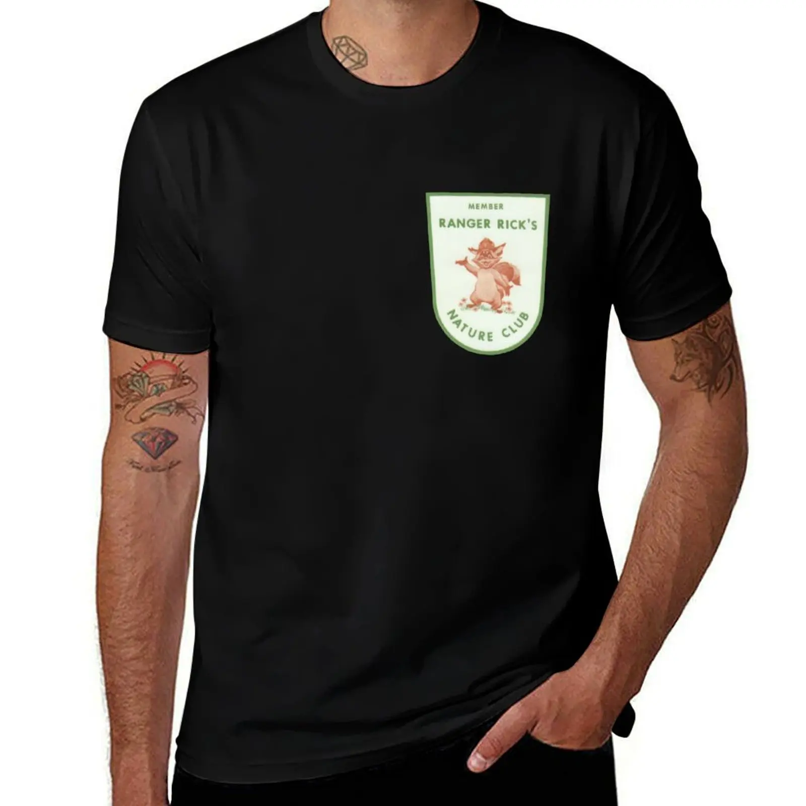 Ranger Rick Nature Club Member Badge 2 T-Shirt Plus Size All Match Tee Shirt