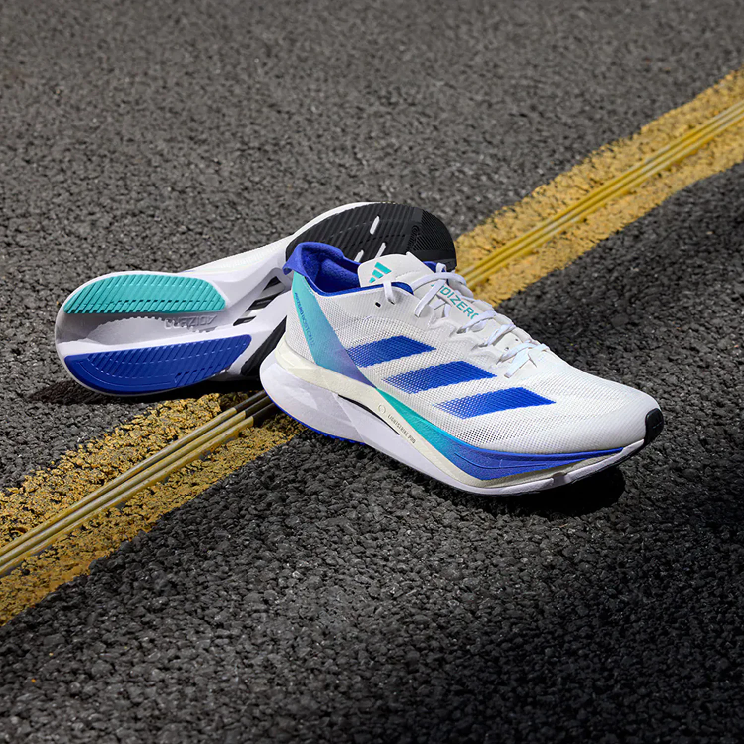 Zapatillas para correr con amortiguación Adidas oficiales genuinas ADIZERO BOSTON para hombre JR2731