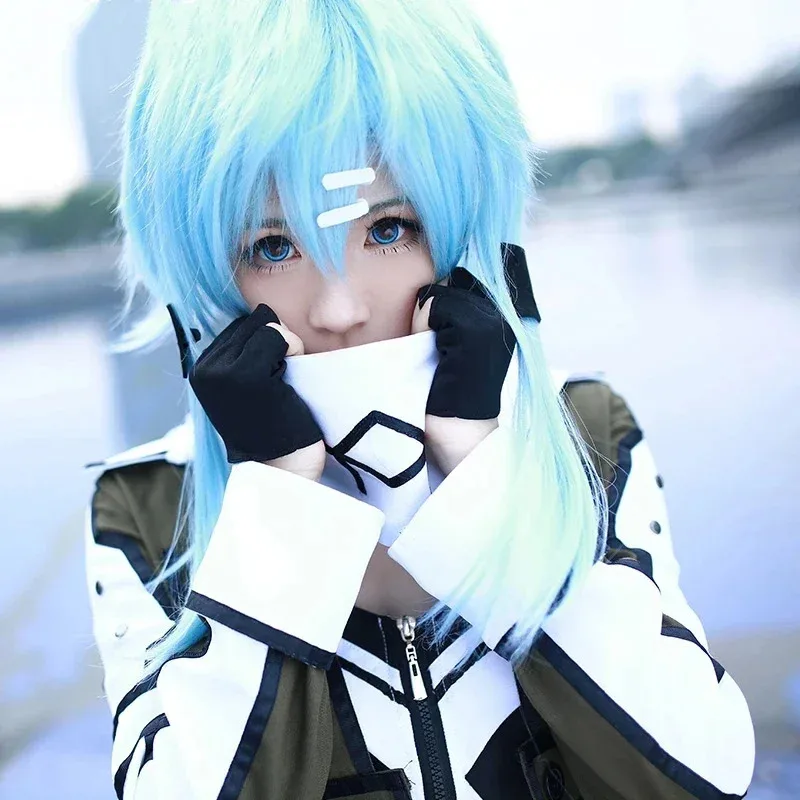 Sword Art Online 2 Asada Shino disfraz de Cosplay disfraces militares Sinon uniforme de juego de rol para fiesta de Halloween
