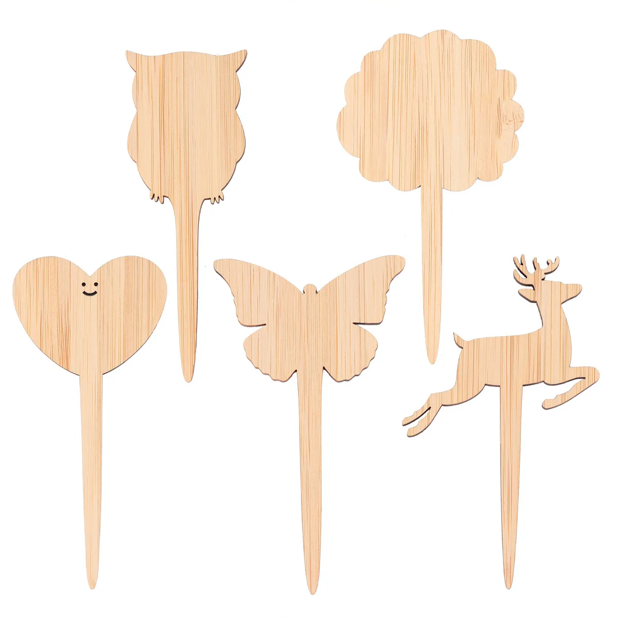 

30pcs Bamboo Labels Wood Garden Tags For Seedlings Handwritten Plant Markers Flower Identification Nursery Organization