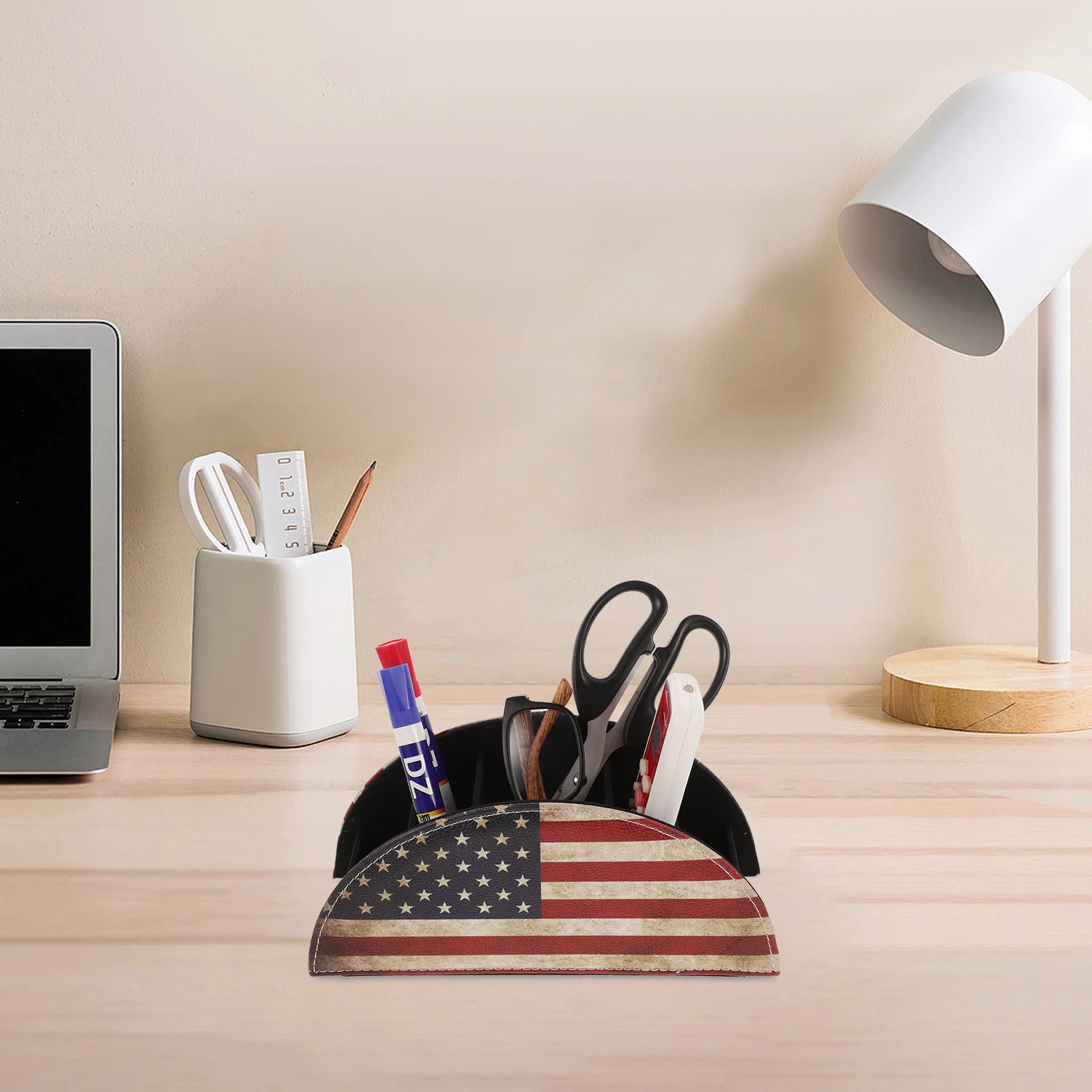 صندوق تخزين مكتبي منظم متعدد الأقسام لأجهزة التحكم عن بعد ومستحضرات التجميل والقرطاسية ديكور المنزل والمكتب والحمام #2