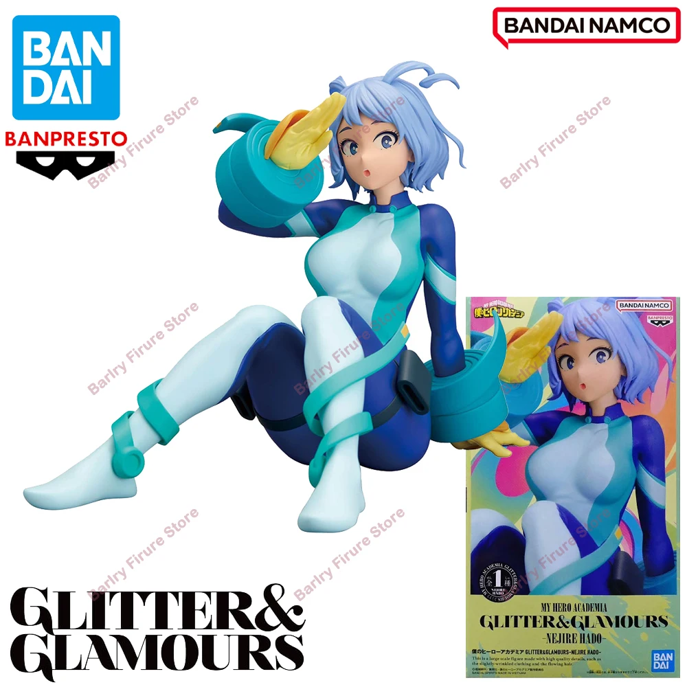 Original en Stock BANPRESTO Glitter & Glamours My Hero Academia 13cm Nejire Hado Anime figuras de acción en caja modelo juguete regalo de vacaciones