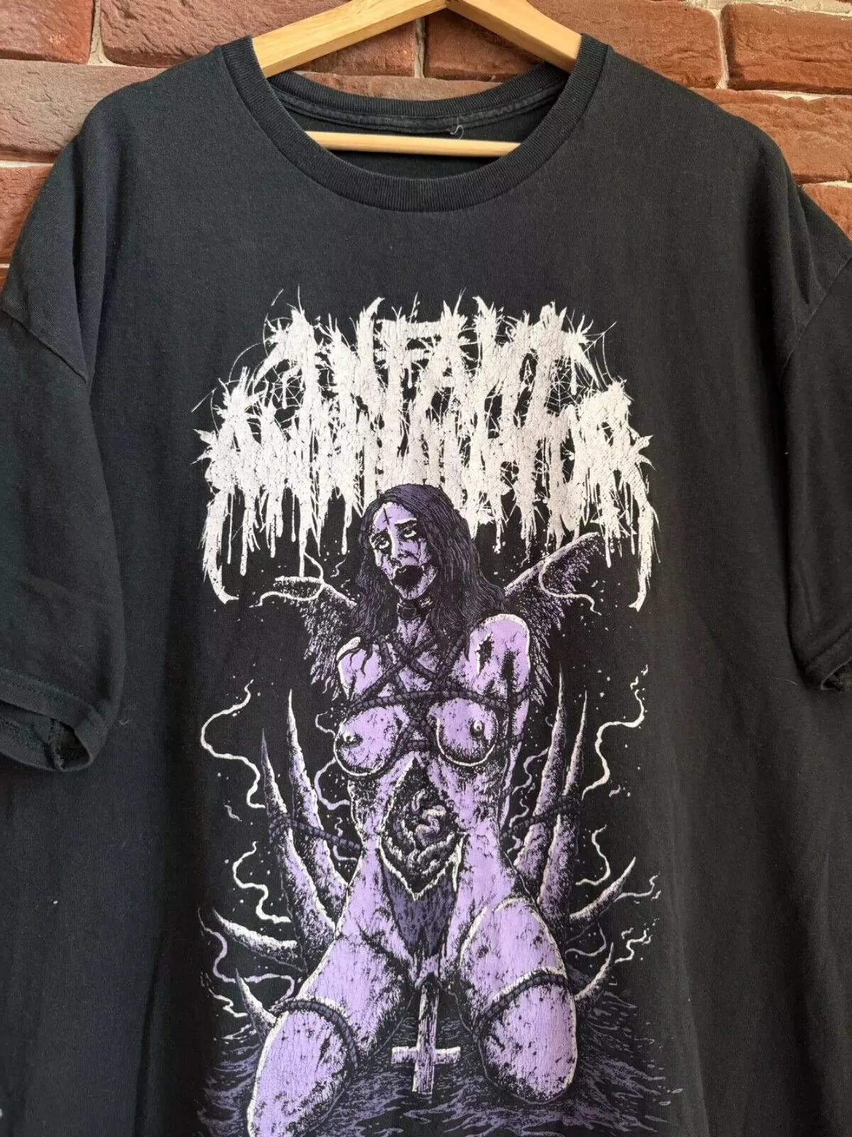 

Infant Annihilator Band Black Cotton Men T Shirt Size S-5XL