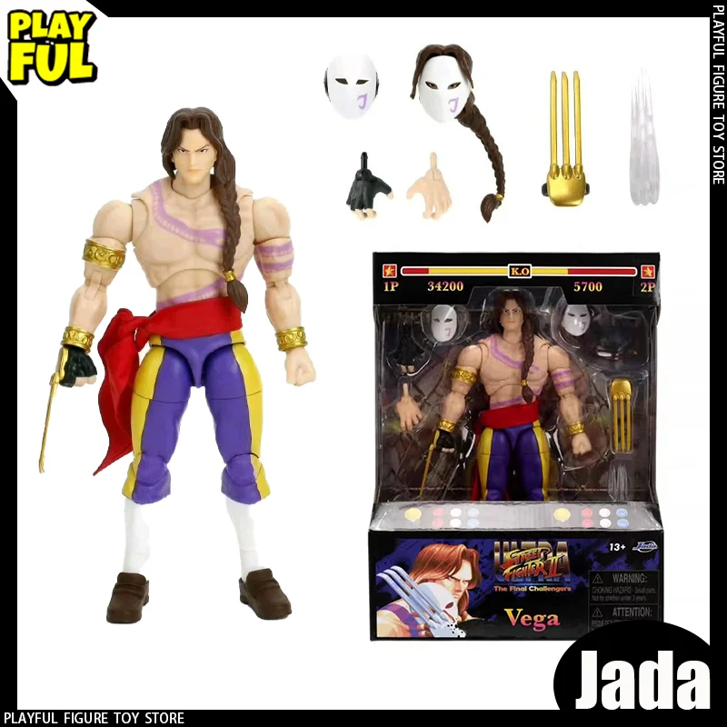 Neu Auf Lager Original Jada Street Fighter The Final Challengera Vega Anime Figur Street Fighter 6 Balrog Puppe Spielzeug Kinder Geschenk
