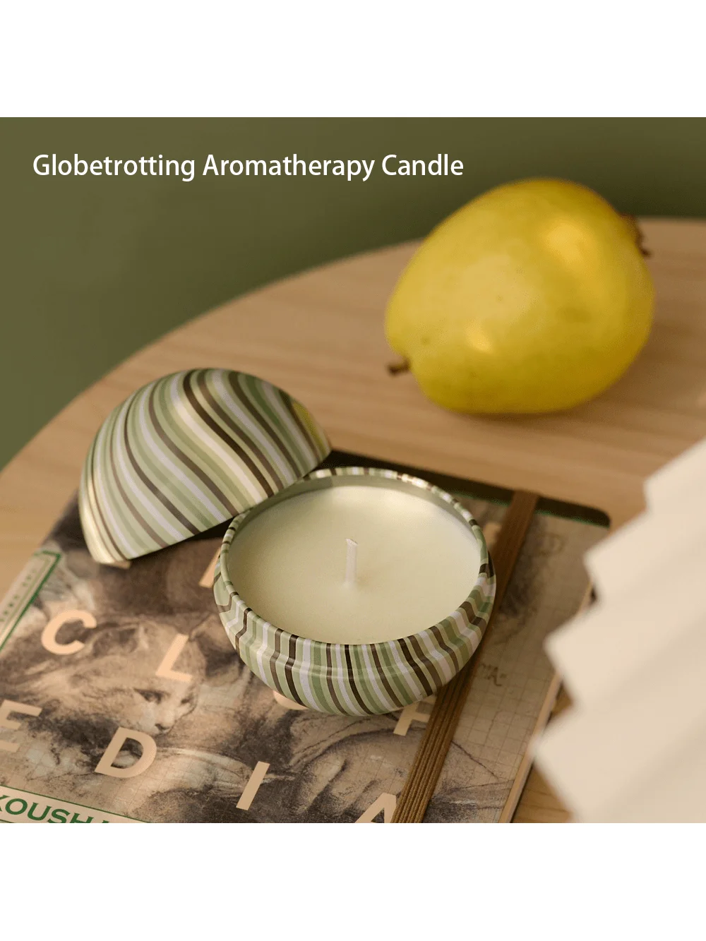 "Globetrotting Aromatherapy Candle, Wedding Gift, Bridesmaid Gift, Wedding Bridesmaid Gift, Gift for Returning Guests