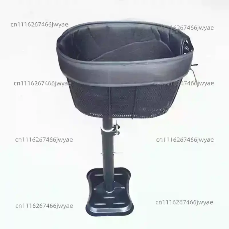 Electric car with dog scooter pet seat high view with dog seat front car cat basket