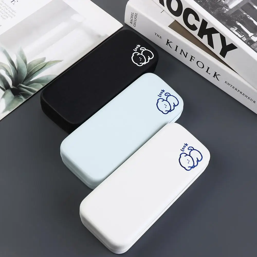 Dog Letter Cartoon Glasses Protective Pouch Printed Metal Glasses Box Eyeglasses Case Sunglasses Holder Sunglasses Storage Bag