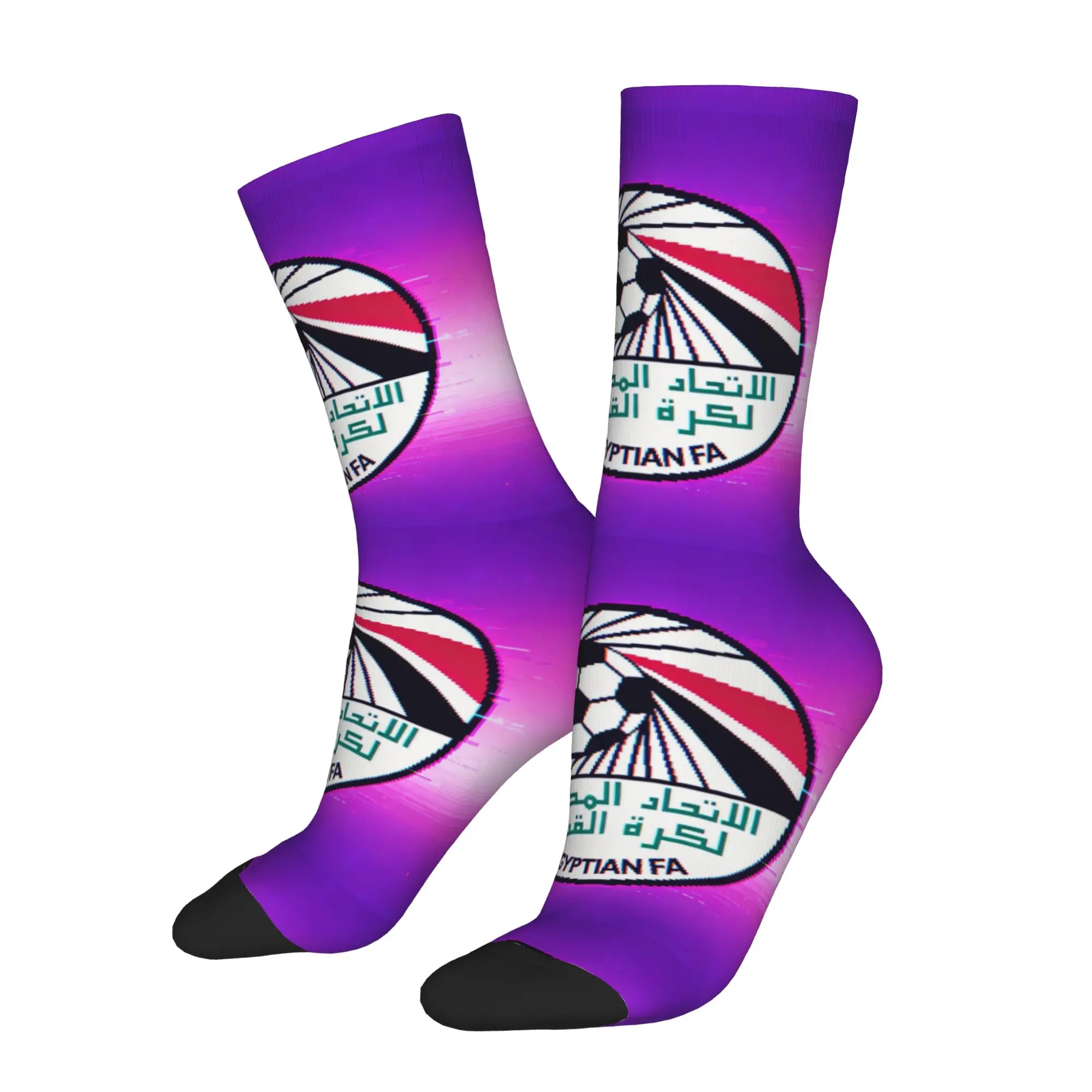 Funny Happy Egypt Vintage Harajuku  Hip Hop Novelty Seamless Sock Match Day Essentials