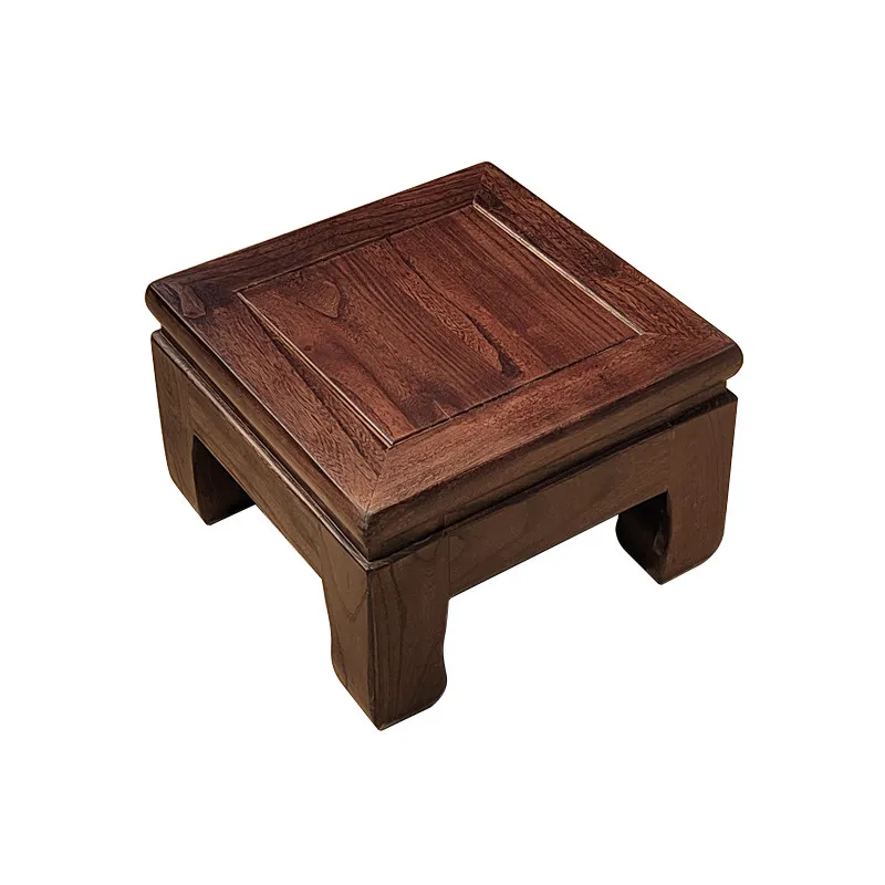 All-solid wood small stool, high-quality household small stool, raised small square stool, fully asse
