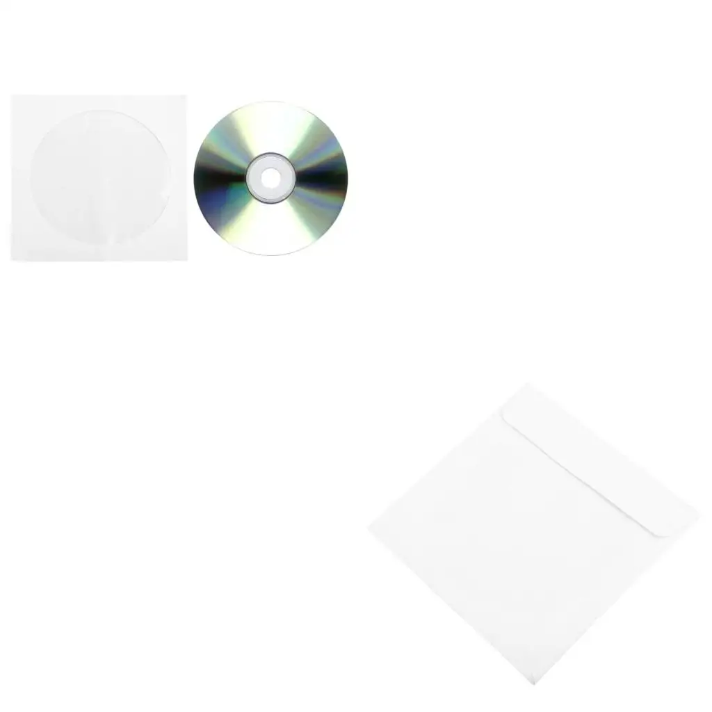 50 pcs 5inch Paper DVD Flap for Case Cover Envelopes Set