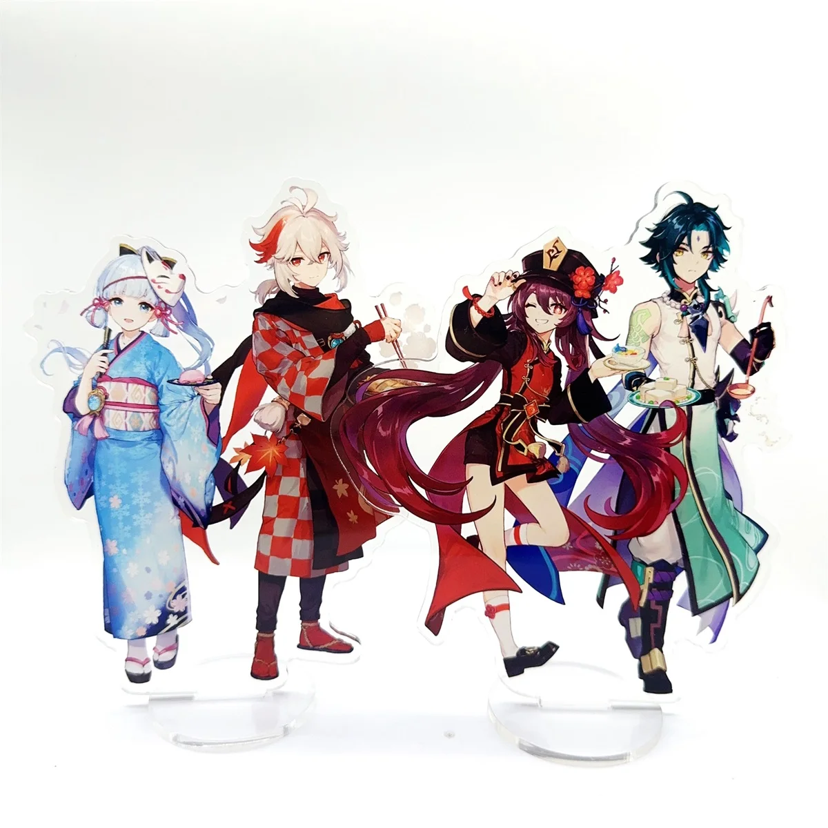 Genshin Impact Anime Figure Acrylic Stand Kaedehara Kazuha Xiao Model Plate 1pc Desk Decor Standing Sign Game Fans Gifts Key