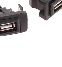 Car Dashboard Flush Mount USB Panel Extension Cable Adapter Socket