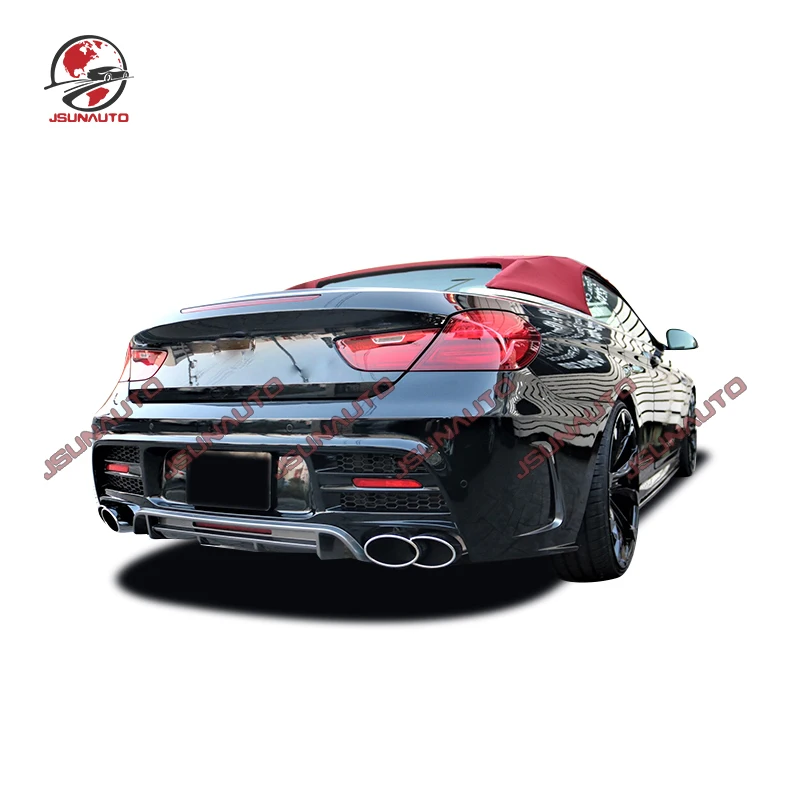 WD Style Body Kit For BMW 6 Series Front Bumper Rear Bumper Side Fender Skirts For F06 F12 F13 640i Sedan Facelift Kit