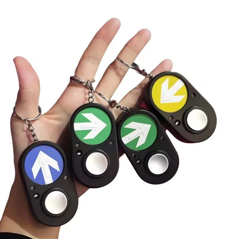 

2025 New Australian Traffic Light Button Keychain - Press to Sound Funny Commemorative Handheld Accessory