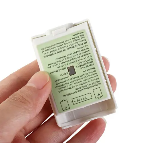 Gamepad negro blanco controlador de juego AA funda de batería cubierta de paquete de batería funda de batería de juego para Xbox 360 funda de puerta trasera