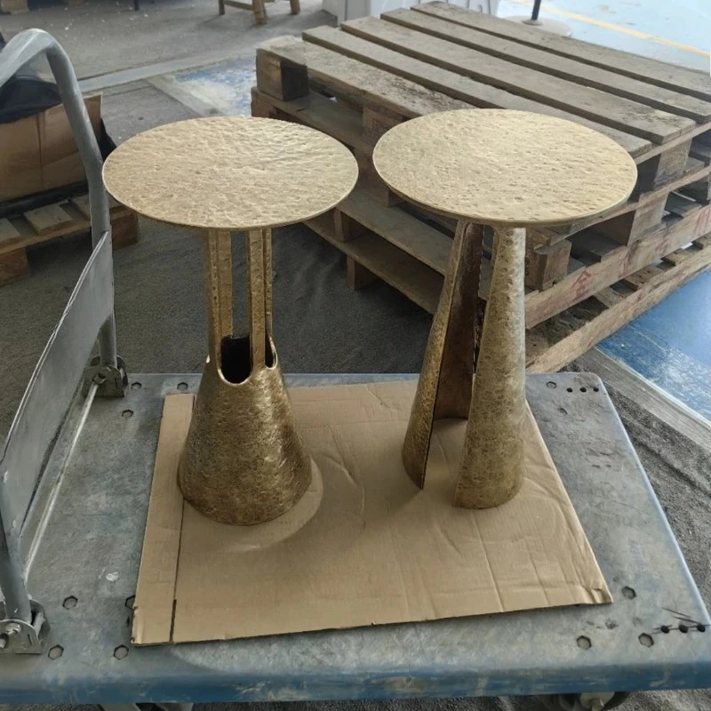 

Stainless steel and copper coffee tables, household tea sets, durable living room furniture