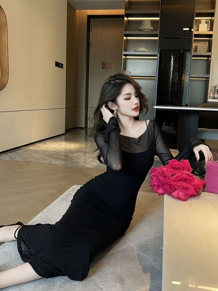 Women’s Summer Two Piece Dress Set Slim Fit Camisole Long Skirt High Waist Elegant Party Beach Outfit Sexy Slit Cover Up