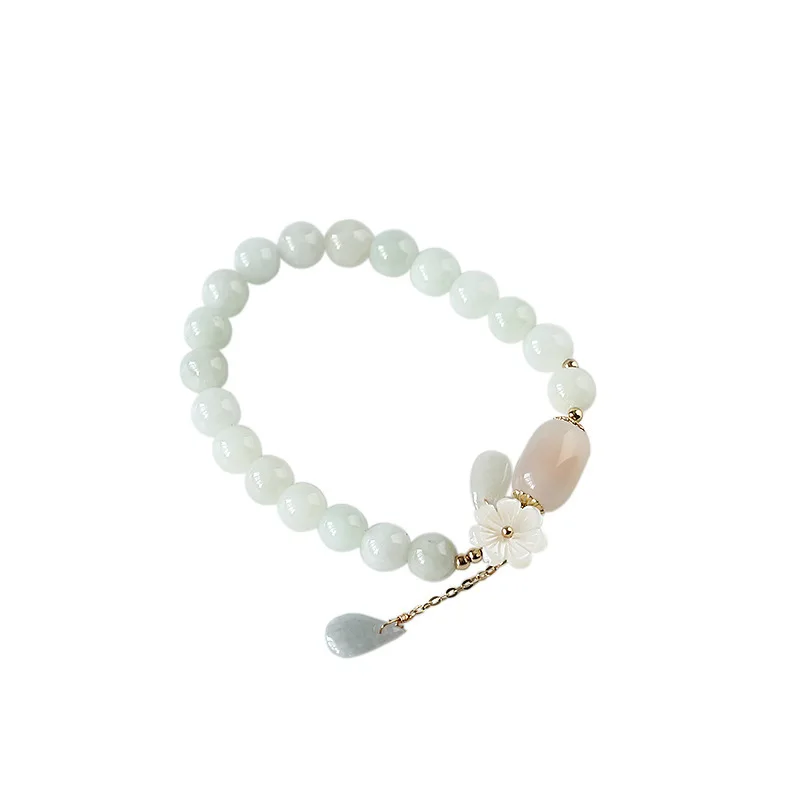 

Shell flower jade water drop bracelet
