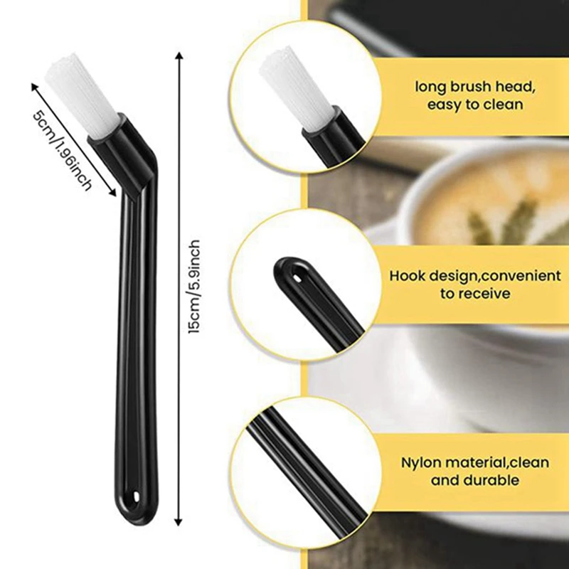 2X Coffee Grinder Brush Coffee Machine Group Head Cleaning Brush For Fully Automatic Coffee Machine Espresso Machine
