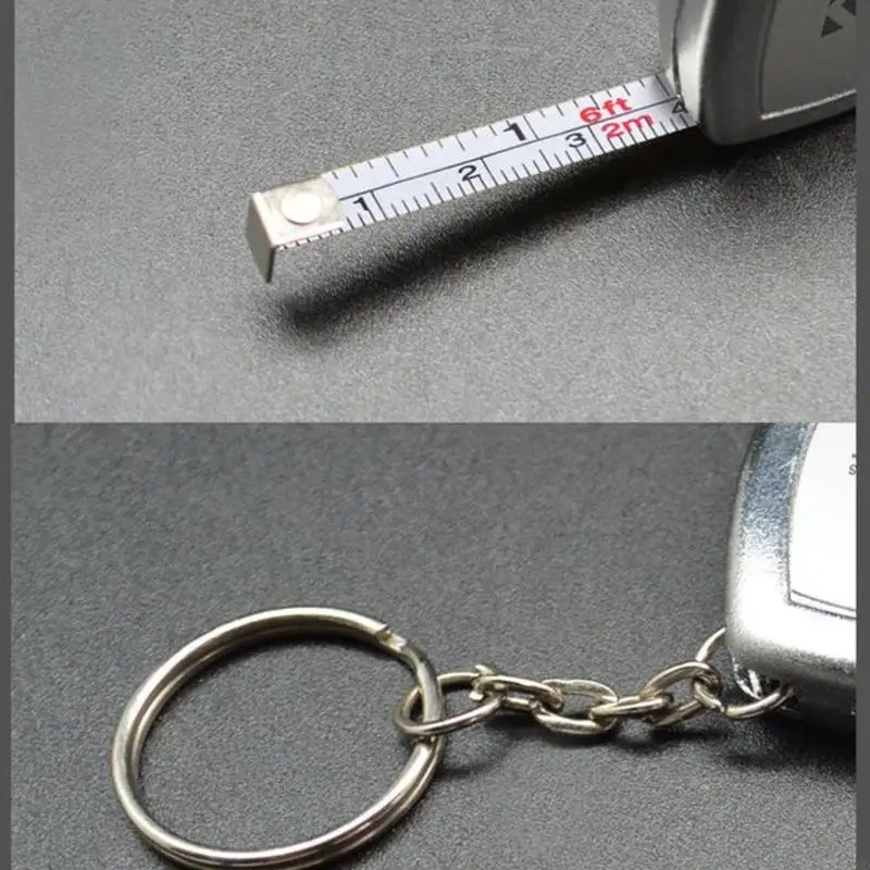 屋内および屋外で使用するための97QD 2メートルキーチェーンテープメジャー