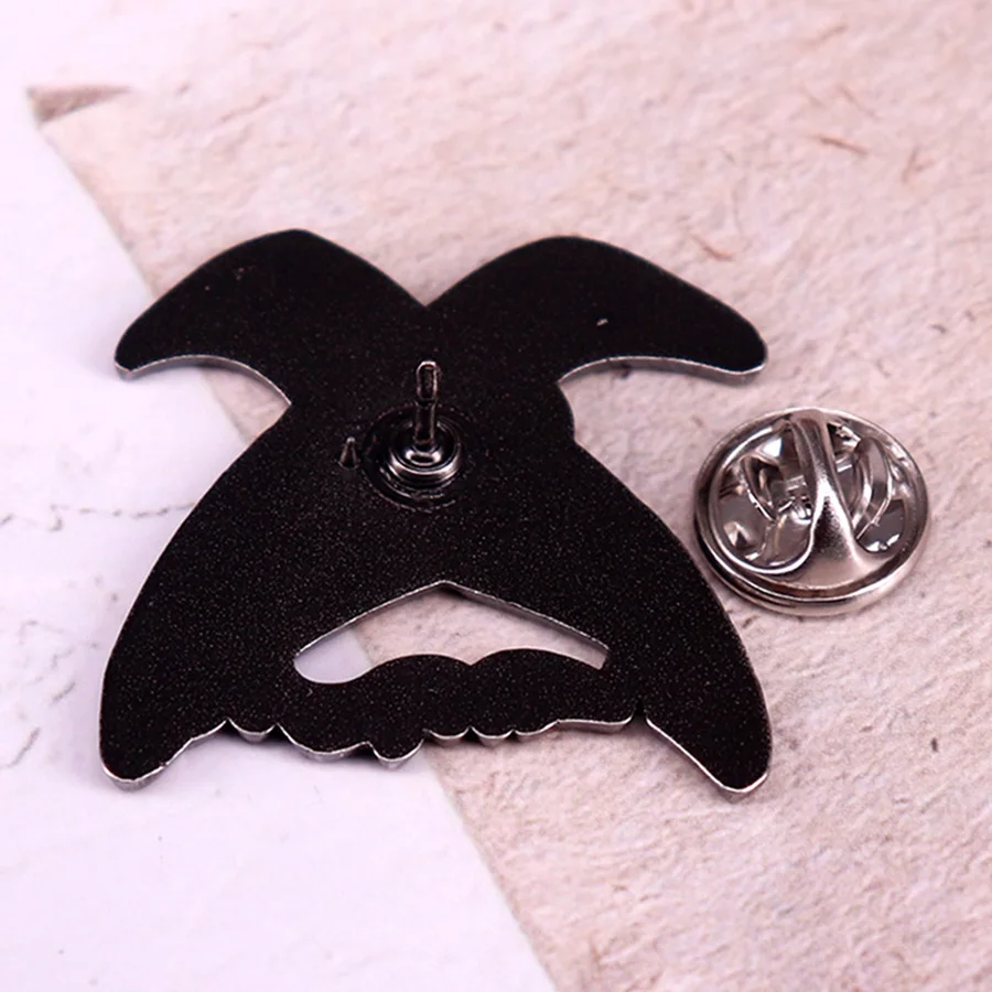 Huginn and Muninn Lapel Pin Odin Ravens Enamel Pin Norse Mythology Bird Brooch
