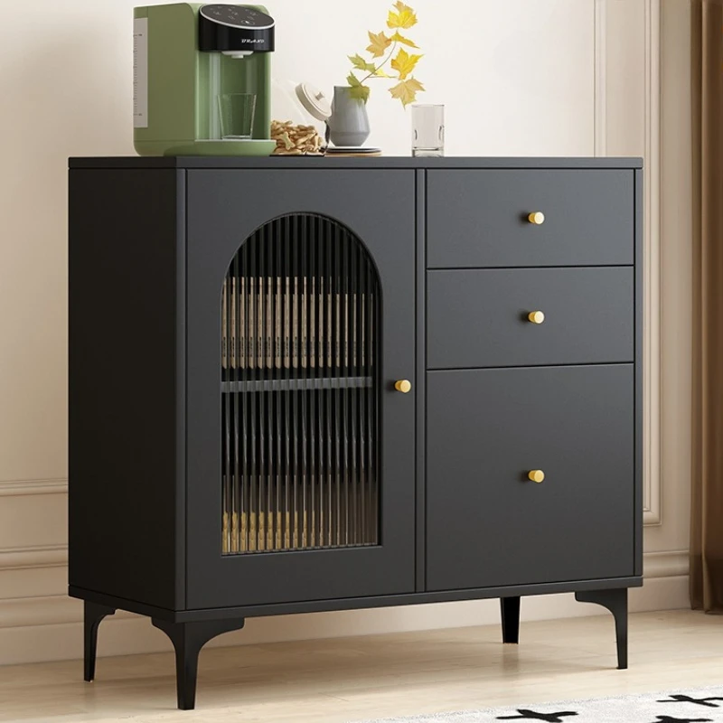 Armario lateral de comedor de pizarra, mueble para té sencillo y moderno para sala de estar, entrada retro, muebles de cocina para credenza madia móvil para el hogar