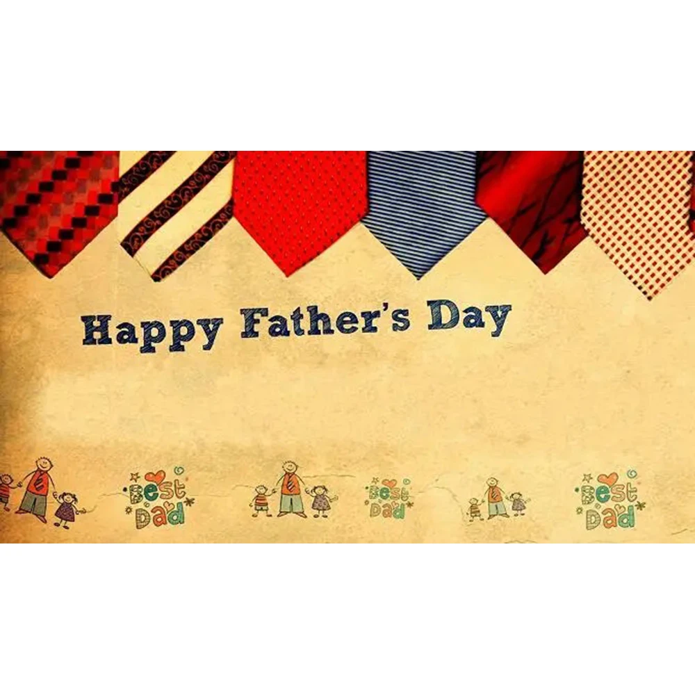 2X3FT 90x150cm HAPPY FATHER'S DAY FLAG WITH CUSTOM BANNER