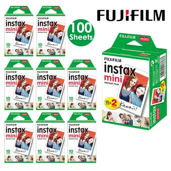 10-200 sheets Fujifilm white edge photo paper mini 11/12/8/9/40/link universal 3 inch Fuji instant camera mini 90 photo paper