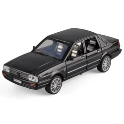 Classic 1:32 Volkswagen Santana Alloy Car Diecast Metal Model Sound & Light Pull Back Toys Collection Children Birthday Toy Gift