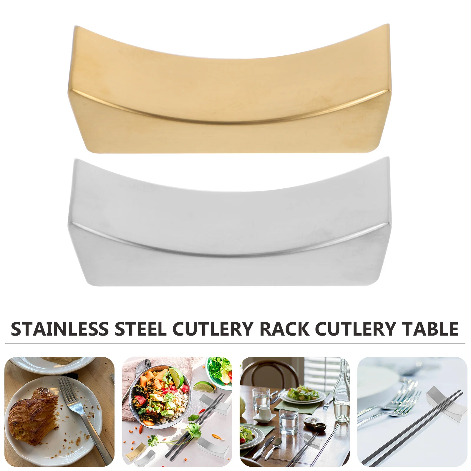 

2Pcs Tableware Holder Compact Chopsticks Forks Spoon Rest Kitchen Rack Flatware Organizer Table Organizer Tableware Holder