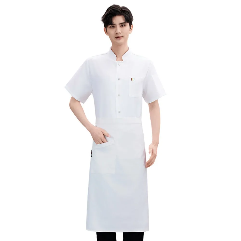 Summer Thin Short-Sleeved Chef Uniforms - Breathable Workwear for Hotels, Restaurants & Bakeries