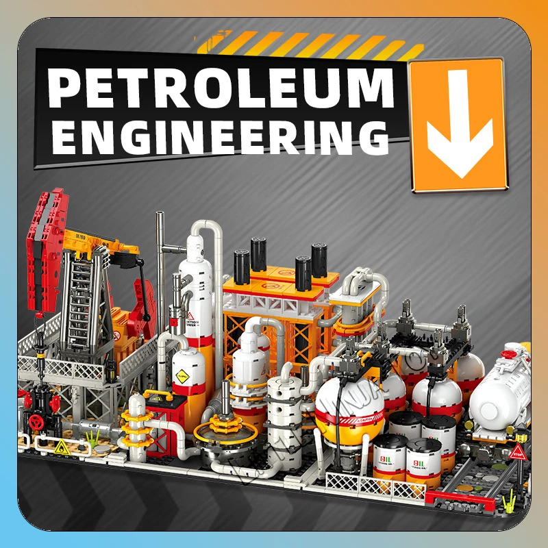 

JJ9221 Химическая серия Центральный проект хранения природного газа Street View Блокирующие гранулированные строительные блоки