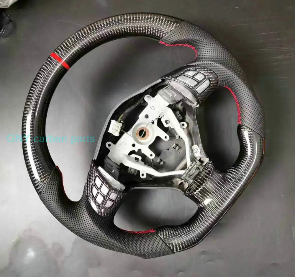 100% Real Carbon Fiber Car Steering Wheel For Subaru Impreza Legacy WRX STI Forester