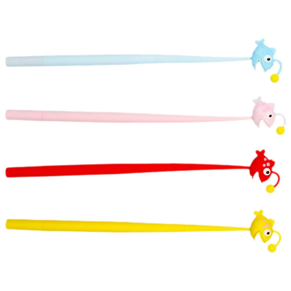 

4Pcs Cartoon Pen Creative Fish Ink Pens Cute Gel Ink Pens for Office School Students Writing Supplies Fish Shape Pen
