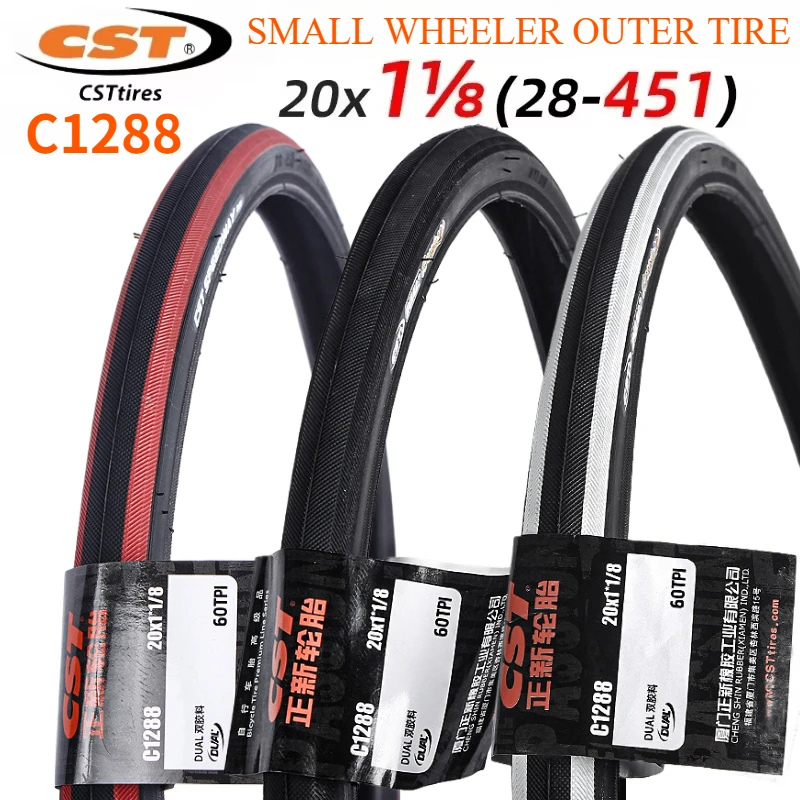 CST C1288 28-451 BMX ДОРОЖНАЯ ВЕЛОСИПЕДНАЯ Шина 100PSI C-1288 451 20X1 1/8 60TPI МАЛЕНЬКАЯ ВЫХОДНАЯ Шина