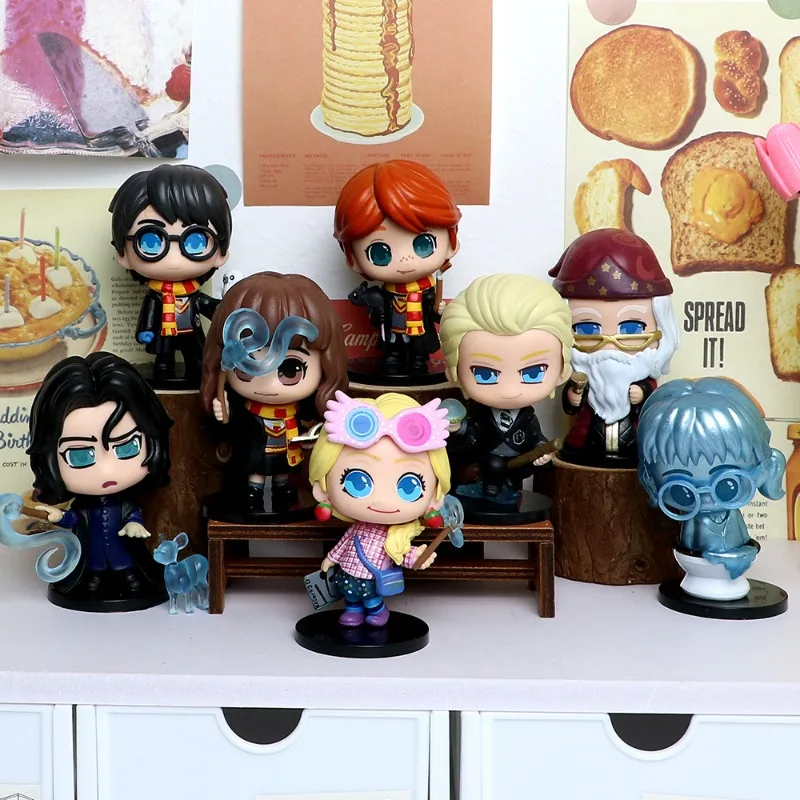 

Harrys beyond Pottered Creative Action Figure Anime Cartoon Model Doll Car Decoration Cake Accessories Figure Toy Child Gift