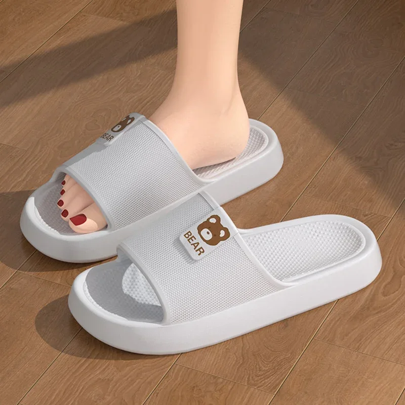 Super Comfort Home Slippers Women Soft Sole Anti Slip EVA Cloud Slippers for Women Summer 2026 Light Weight Indoor Shoes Slides image 2