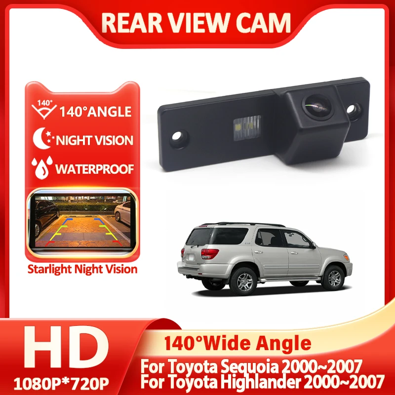 

1080P Car Rear View Camera Parking HD Backup Camera For Toyota Sequoia 2000~2007 For Toyota Highlander 2000~2007 Accessories