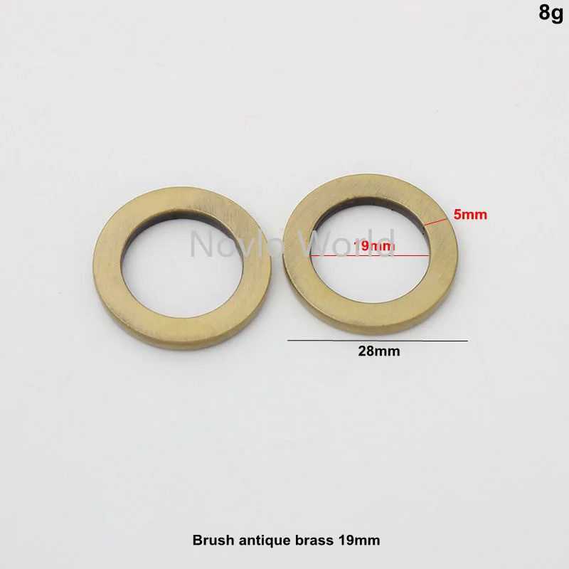 10-50pieces 5 types 15-16-19-24-32mm high quality o ring buckle for woman handbag chain purse bag belt connector accessories